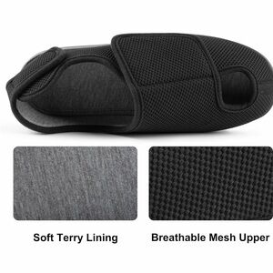 Ravelier Black Breathable Mesh Slippers